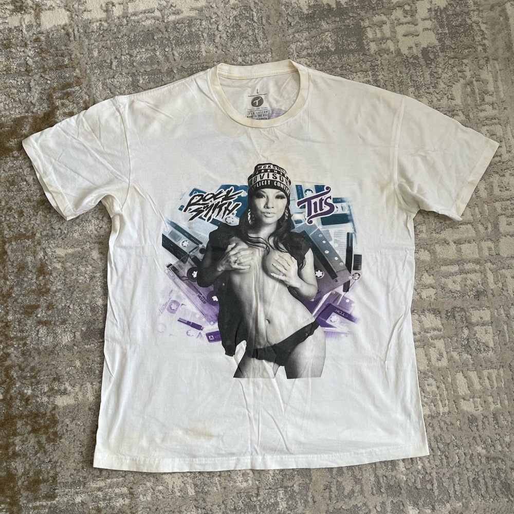 Asa Akira TWO IN THE SHIRT You Love Hip Hop Mens Large blemishes please read